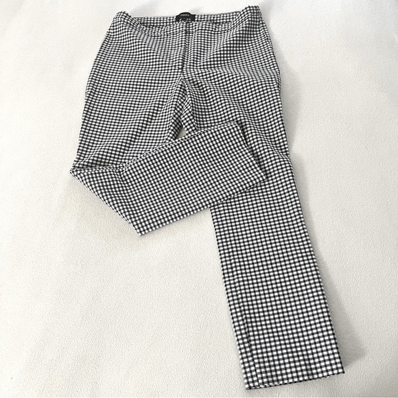 Theory Blue Plaid Skinny Pants Sz4 - Picture 4 of 14